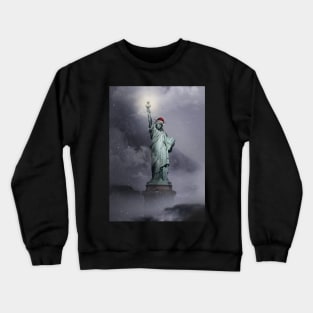 Christmas Statue of Liberty Crewneck Sweatshirt